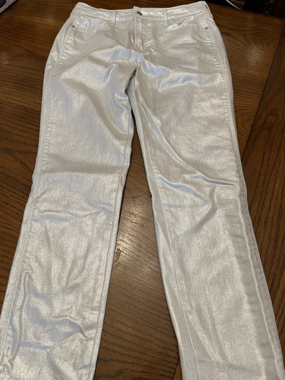 Old Navy vintage slim‎ high rise shimmer jeans, size 4
